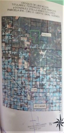 SE VENDE CAMPO en JUAN JOSE CASTELLI-CHACO